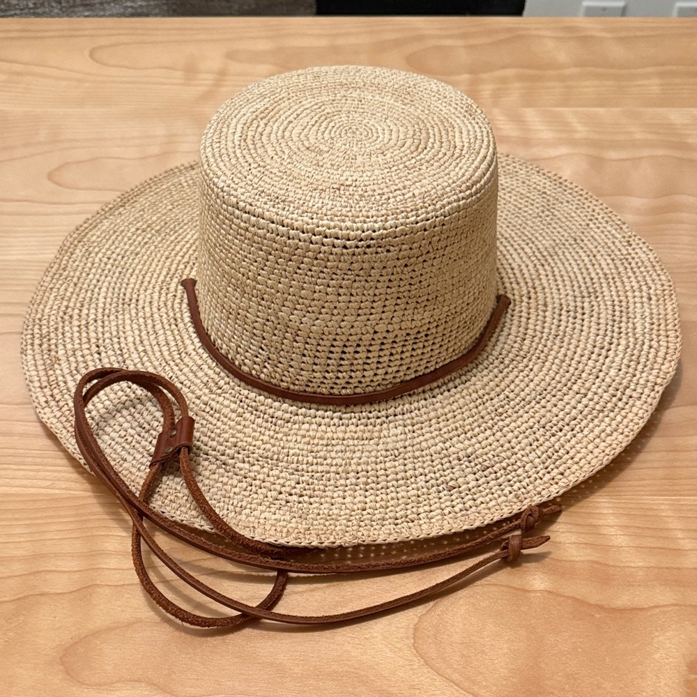 Made by Minga Straw Boater Hat